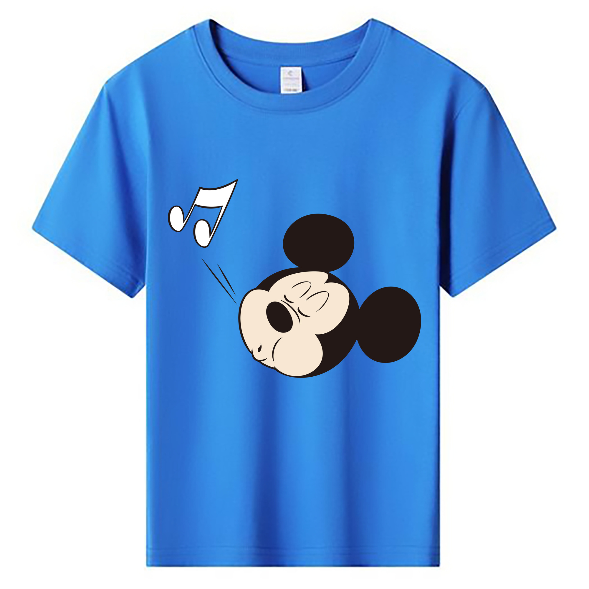 （画像用） ミッキーマウス Mickey Mouse 綿100％キッズTシャツ（フロントプリント）